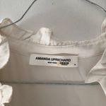 Amanda Uprichard  Saffron Midi Crepe Shift Dress in Ivory Off-white Size XL Photo 3