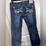 GRACE IN LA Grace In L.A. (GLA) Bling Y2K Vintage Crystal Denim Capri Style Jeans - Size 13 Photo 1