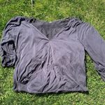 Free People Womens Salt N Peppa Modal Blend Surplice (Black) Size Small Photo 3