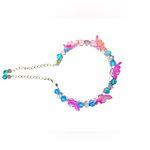 Fairy bracelet with Cotton Candy Glass Beads, Mermaid Beads and Crystals Blue Photo 3