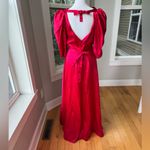 Vintage Dark Pink Satin Formal Prom Gown Dress Size Small or Medium Photo 9