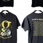Urban Outfitters Garth Brooks Stadium Tour T Shirt Large L Black Country Music Artist Graphic Tee Photo 1