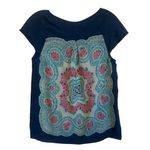 Anthropologie Moulinette Souers Silk Boho Cap Sleeve Blouse Size XS Photo 1