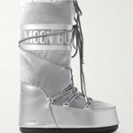 MOON BOOT Icon Glance metallic shell and snow boots Silver Size 7 Photo 1