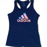 Adidas Women's Americana Graphic Tank Collegiate Navy Size Small Photo 3