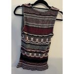 Say What? Y2K Crochet Sweater Tunic Sleeveless Bratz Doll Size Large Vneck Black Burgundy Photo 1
