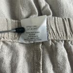 Bay Street Clothing Co. Women's Size Med Khaki Linen‎ Capris Elastic Waist Tan Photo 4