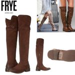 Frye NEW  Shirley Brown Over The Knee (OTK) Leather Riding Boots Women's 6.5M Photo 1