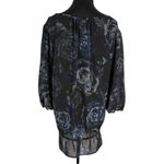 Just My Size  Floral Pullover Blouse 3/4 Sleeve  Womens  2X (18W-20W) Navy Blue Photo 3