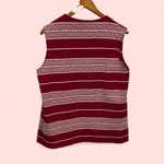 Super 70’s vintage oversized burgundy sweater open vest groovy ugly contest 🏆 Red Size L Photo 1