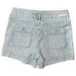 Pilcro  Women’s 28 Blue White Striped Ultra High Rise Patch Pocket Denim Shorts Photo 3