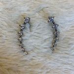 S925 Climber CZ Earrings EUC Silver Photo 0