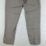 Eileen Fisher 100% Organic Linen Belted Trouser Pants Womens Small Beige Casual Photo 5