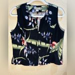 Tommy Bahama Silk Sleeveless Women’s Hawaiian Top Medium Photo 1