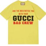 Gucci  100 Logo Bag Crew Graphic Print T-Shirt Photo 0
