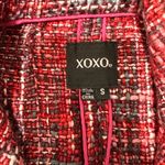 XOXO Red and Black Tweed Blazer Photo 7