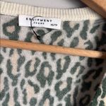 Equipment  green leopard cashmere sweater XS Photo 5