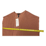 Eileen Fisher linen blend knit sleeveless duster vest cardigan XS Terracotta Photo 7