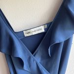 Fame and Partners  Alexa Ruffle Wrap Dress Horizon Blue Size 2 Photo 4