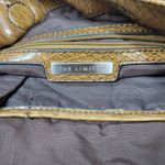 The Limited  Purse Hobo Shoulder Bag Brown Snakeskin Big Stud Silver Faux Leather Photo 4