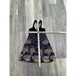 Free People Sleeveless Racerback Floral Lotus Print Studded A Line Shift Dress 4 Photo 4