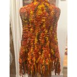 Micco Made in Japan Wool Poncho Orange Size M Photo 7