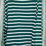 Old Navy Green & White Striped Long Sleeved T-shirt SZ2XL Christmas Comfort Photo 0