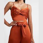 EXPRESS NWT  Satin Twist Front Cropped Cami Photo 1