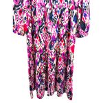 Umgee  USA Ikat Geometric Print Tiered Shirt Dress Boho Button Front S Western Photo 2