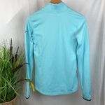 Nike  Blue & Black 1/2 Zip Long Sleeve Sport Athletic Shirt Top L Photo 1