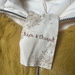 Hem & Thread  Women S Ivory Colorblock Sherpa Half Zip Pullover Cozycore Neutral Photo 4