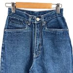 Vintage Seattle Blues Jeans Indigo Dye White Stitching High Waisted Size 3 Blue Photo 1