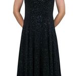 Vintage 90s Simco Sparkly Glitter Black Mini Dress Photo 0