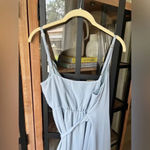 Show Me Your Mumu bridesmaids dress long maxi steel dusty blue wrap tie liz Photo 4