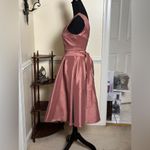 Iris Rose Pink Pleated Cocktail Dress Photo 3