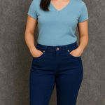 Ralph Lauren LRL Jeans Company Co Women's Sz 14 Capri Pants blue Crop (gc Photo 0