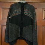 Miss Me asymmetrical open front embroidered lace sweater cardigan Photo 4