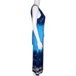 Sinequanone Dress Womens XS Blue White Tie Dye Maxi Casual Boho Bohemian Hippie Photo 1