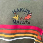 Disney  Hakuna Matata Cropped Shirt Junior Size M Photo 2