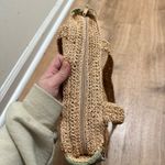 Faded Glory  | Boho Crochet Raffia Straw Floral Appliqué Tote Bag Photo 2