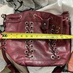 Patricia Nash  100% Leather Maroon Martina Crossbody Bag Photo 11