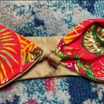 Dolce Vita NWT Tropical Print Reversible Bikini in Cherry Size Medium Photo 4