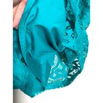 Loft Lace Overlay Floral Pencil Skirt 6 Lined Teal Preppy Career Feminine Work Photo 4