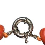 Heavy Natural Red Coral Nugget Necklace – Vintage Hand Photo 4