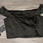 Nasty Gal  Off The Shoulder Black Crop Top Photo 0