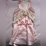 Lacemade Pink Ruffled Victorian Bustle Lace Dress Size M Photo 4
