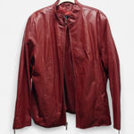 wilson's leather Vintage 90’s Wilson’s genuine red Italian leather jacket   Photo 0