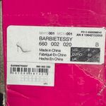 Barbie x ALDO Barbietessy Collection Pink Stiletto Heel Monogrammed B Size 9 NEW Silver Photo 13