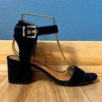 Arturo Chiang  Hannan Black Block Heeled Sandals Size 8 Photo 0
