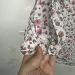 Caslon  White Pink Floral Top Shirt Size Small 3/4 Sleeve Photo 3